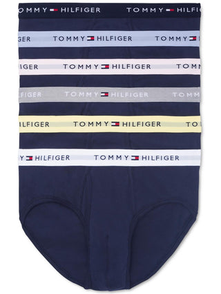 Tommy Hilfiger Men's 6 Pk Classic Cotton Briefs Blue Size X-Large