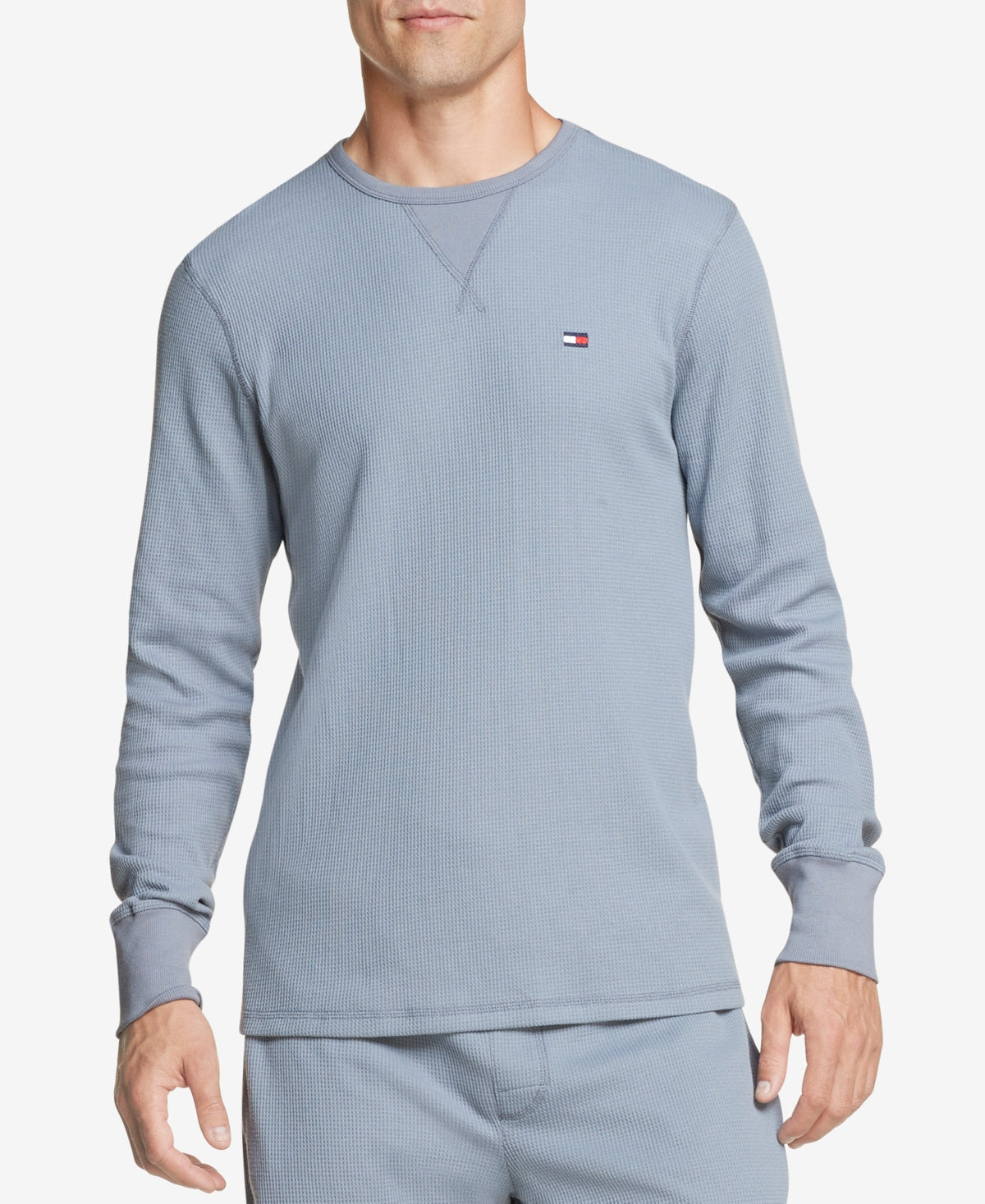 Tommy Hilfiger Men's Long Sleeve Thermal Shirt Gray Size Medium