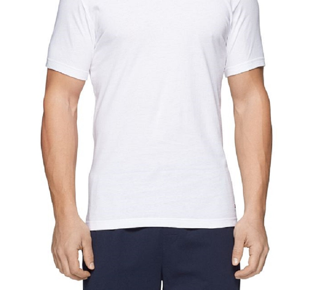 Tommy Hilfiger Men's 3 Pk Classic Cotton T-Shirts White Size Large