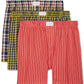 Tommy Hilfiger Men's 3 Pk Classic Printed Cotton Poplin Boxers Blue Size XL