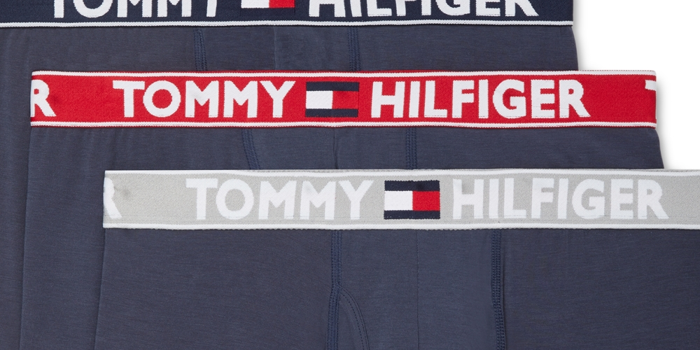 Tommy Hilfiger Men's 3 Pk Comfort Evolve Boxer Briefs Blue Size Large