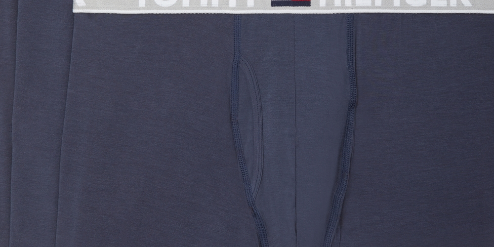 Tommy Hilfiger Men's 3 Pk Comfort Evolve Boxer Briefs Blue Size Large