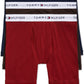Tommy Hilfiger Men's 3 Pk Classic Cotton Boxer Briefs Red Size Medium