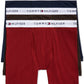 Tommy Hilfiger Men's 3 Pk Classic Cotton Boxer Briefs Red Size Medium