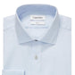 Calvin Klein Men's Slim Fit Wrinkle Free Herringbone Dress Shirt Blue Size 32X33