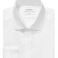 Calvin Klein Men's Steel Slim Fit Wrinkle Free Herringbone Dress Shirt White Size 15.5X32X33