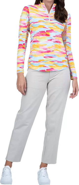 Ibkul - Mock Zip Neck Top - Jesse