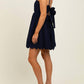 Pinkblush - Scallop Edge Cutout Tie Back Mini Dress