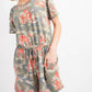 143 Story - Camo Floral Print Side Pocket Romper