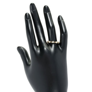 Gems of Distinction 14K Gold 0.37ctw Bezel Set Diamond Station Ring