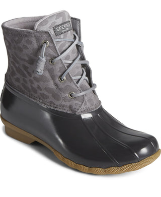 Sperry Women's Saltwater Duck Booties Gray Size 8 M