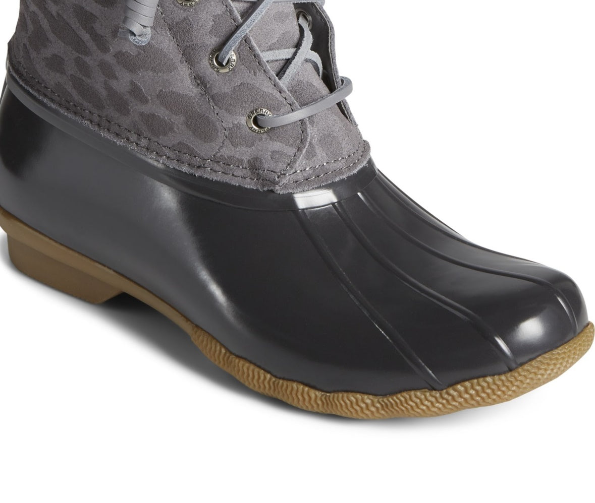 Sperry Women's Saltwater Duck Booties Gray Size 8 M