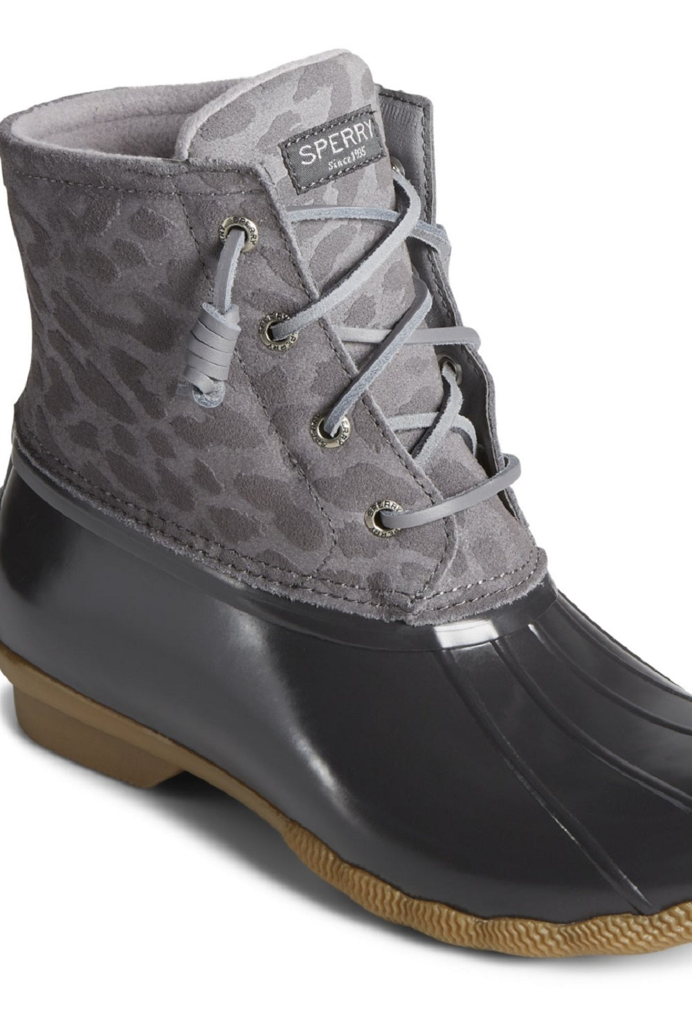 Sperry Women's Saltwater Duck Booties Gray Size 8 M