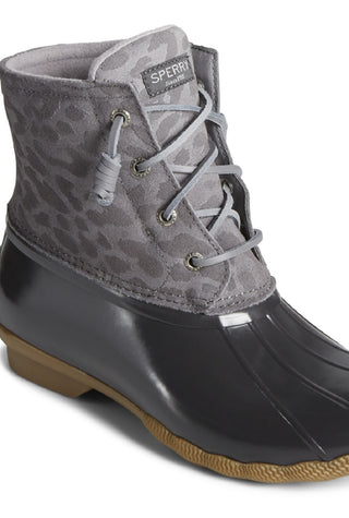 Sperry Women's Saltwater Duck Booties Gray Size 8 M