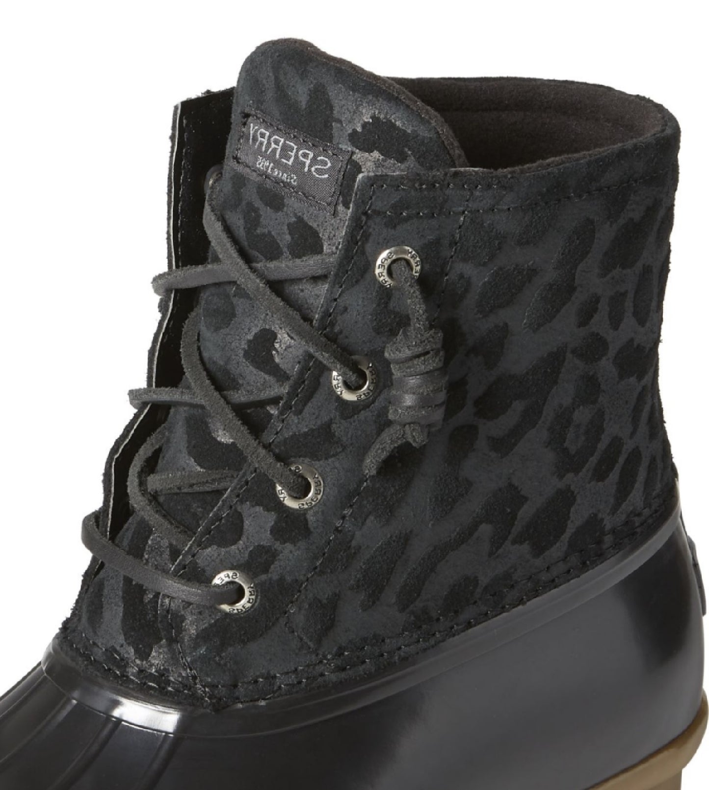 Sperry Women's Saltwater Duck Booties Black Size 7 M