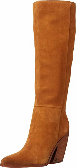 Sam Edelman - Women's Annabel Stacked Block Heel Pointy Toe Fashion Boots