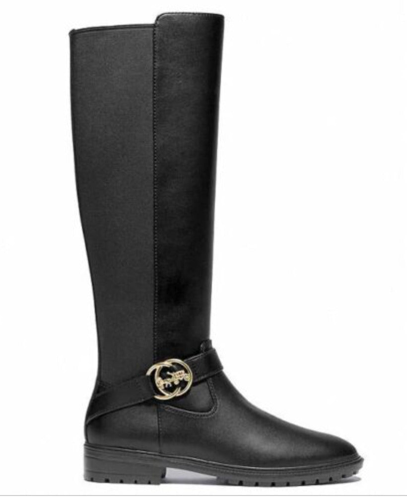 Coach Women's Farrah Leather Boots Black Size 7 B