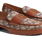Coach Women's Leah Textured Jacquard Loafer Brown Size 7 B