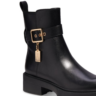 Coach Women's Lacey Leather Bootie Black Size 7
