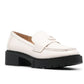 Coach Women's Leah Leather Loafer White Size 8 B