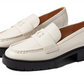 Coach Women's Leah Leather Loafer White Size 8 B