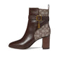 Coach Women's Olivia Jacquard Bootie Brown Size 7.5 B