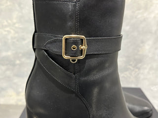 Coach Women's Olivia Leather Bootie Black Size 9 B