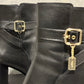 Coach Women's Olivia Leather Bootie Black Size 9 B