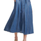 Calvin Klein Women's Belted Denim Midi Shirtdress Blue Size 16