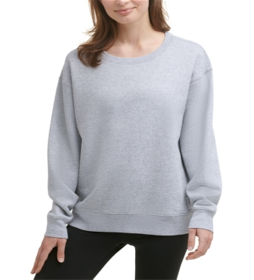 Calvin Klein Women's Fleece Sweatshirt Gray Size X-Large