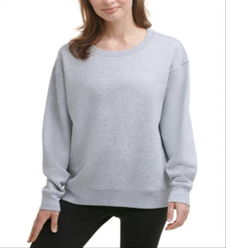 Calvin Klein Women's Fleece Sweatshirt Gray Size X-Large