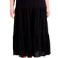 Calvin Klein Women's Textured Cotton Maxi Dress Black Size 2X