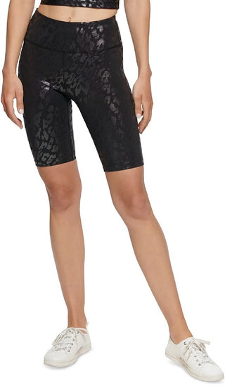 Calvin Klein Women's Performance Printed Bike Shorts Black Size Small