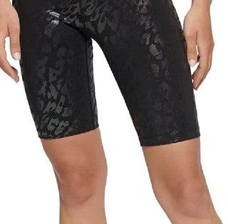 Calvin Klein Women's Performance Printed Bike Shorts Black Size Small