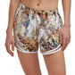 Calvin Klein Women's Performance Printed Shorts Yellow Size Medium