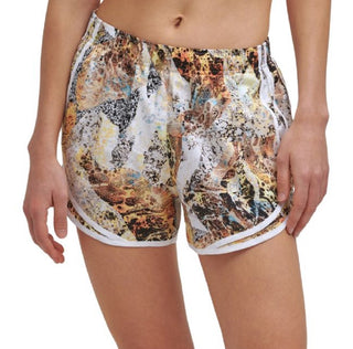 Calvin Klein Women's Performance Printed Shorts Yellow Size Medium