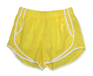 Calvin Klein Women's Perforated Shorts Yellow Size Large