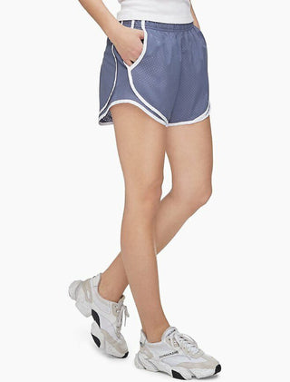 Calvin Klein Women's Perforated Shorts Gray Size X-Large