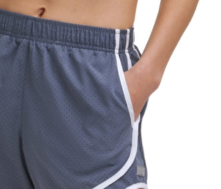 Calvin Klein Women's Perforated Shorts Gray Size Large