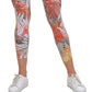 Calvin Klein Women's Printed High Waist Length Leggings Brown Size Large
