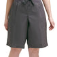Calvin Klein Women's Cotton Convertible Bermuda Shorts Gray Size 1X