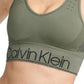 Calvin Klein Women's Mid Impact Sports Bra Green Size X-Small
