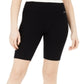 Calvin Klein Women's High Waist Ribbed Bike Shorts Black Size Small