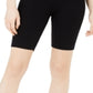 Calvin Klein Women's High Waist Ribbed Bike Shorts Black Size Small