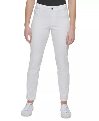 Calvin Klein Women's Stretch Pocketed Skinny Pants White Size 6