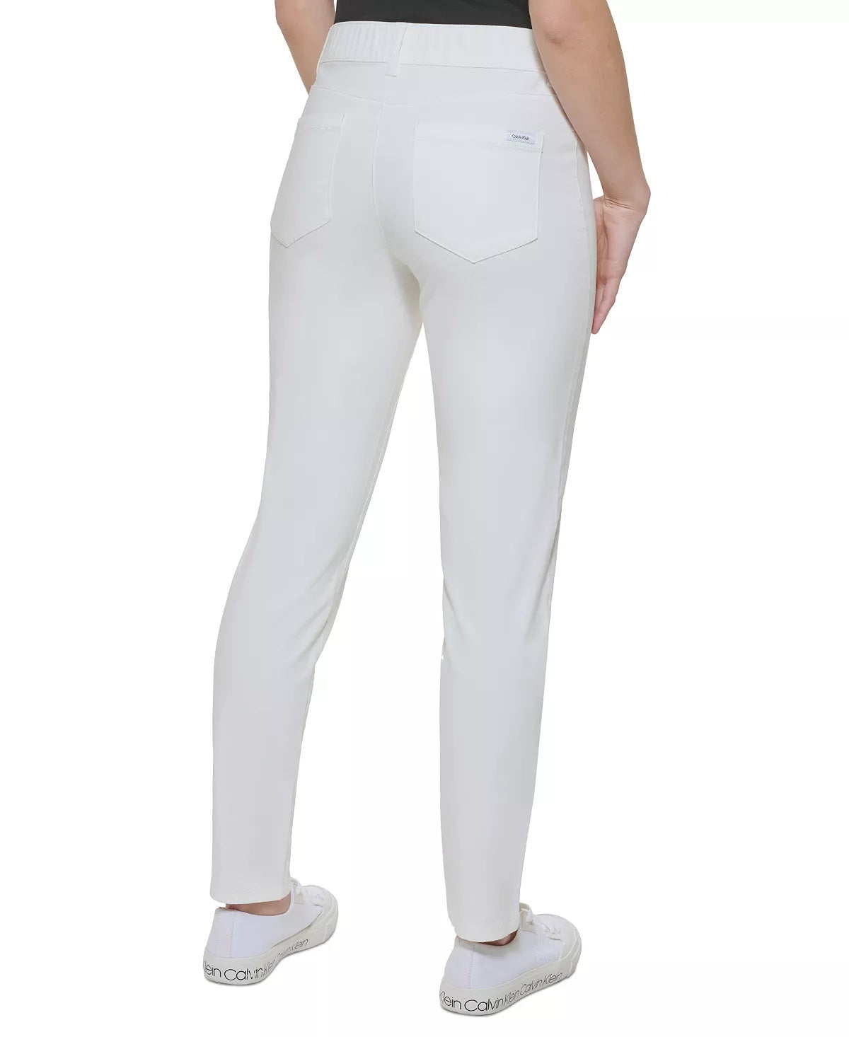 Calvin Klein Women's Stretch Pocketed Skinny Pants White Size 6