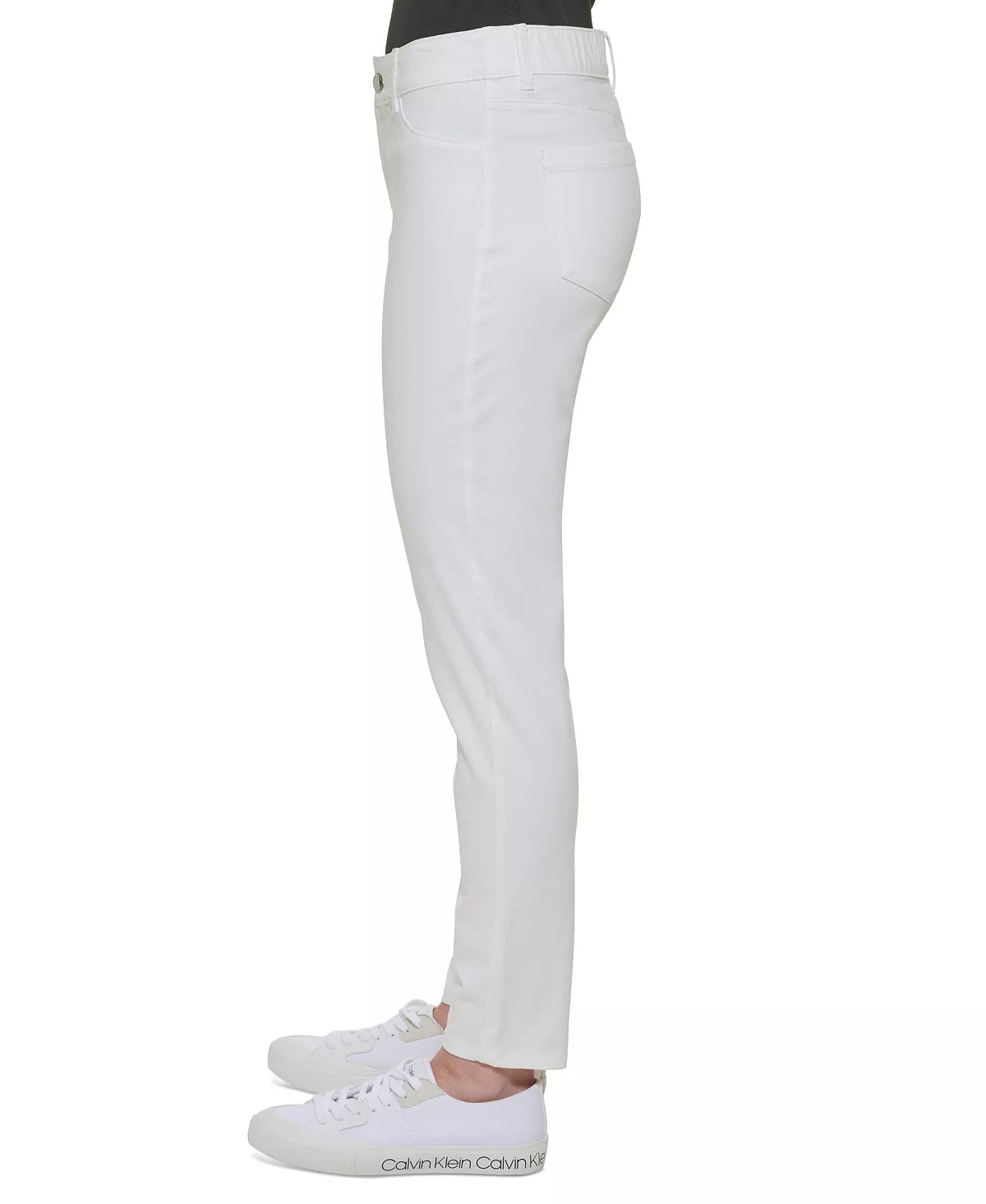 Calvin Klein Women's Stretch Pocketed Skinny Pants White Size 6
