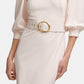 Calvin Klein Women's Balloon Sleeve Belted Sheath Dress Pink Size 10