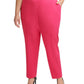 Calvin Klein Women's Slim Leg Pants Pink Size 22W