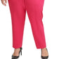 Calvin Klein Women's Slim Leg Pants Pink Size 22W